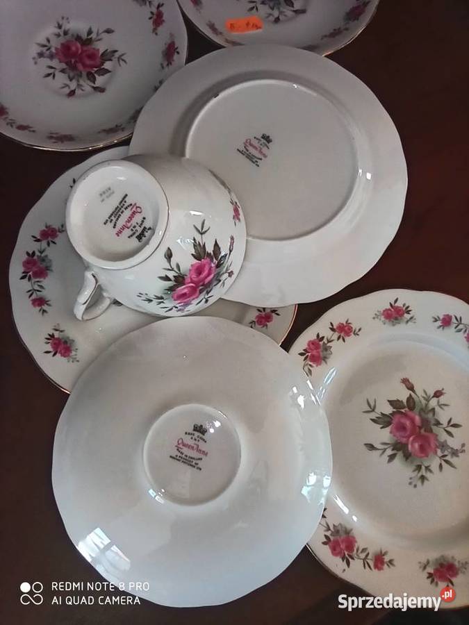 Filiżanka z talerzykiem deser Queen AnneMade in pomorskie