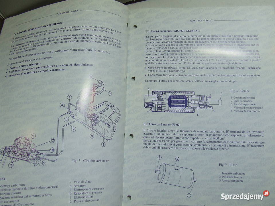Fiat Palio broszura serwisowa sistema controllo Czeladź