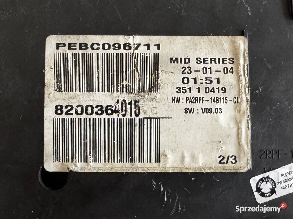 LICZNIK ZEGARY RENAULT MEGANE II 15 DCI Rok produkcji 2004 Warszawa sprzedam