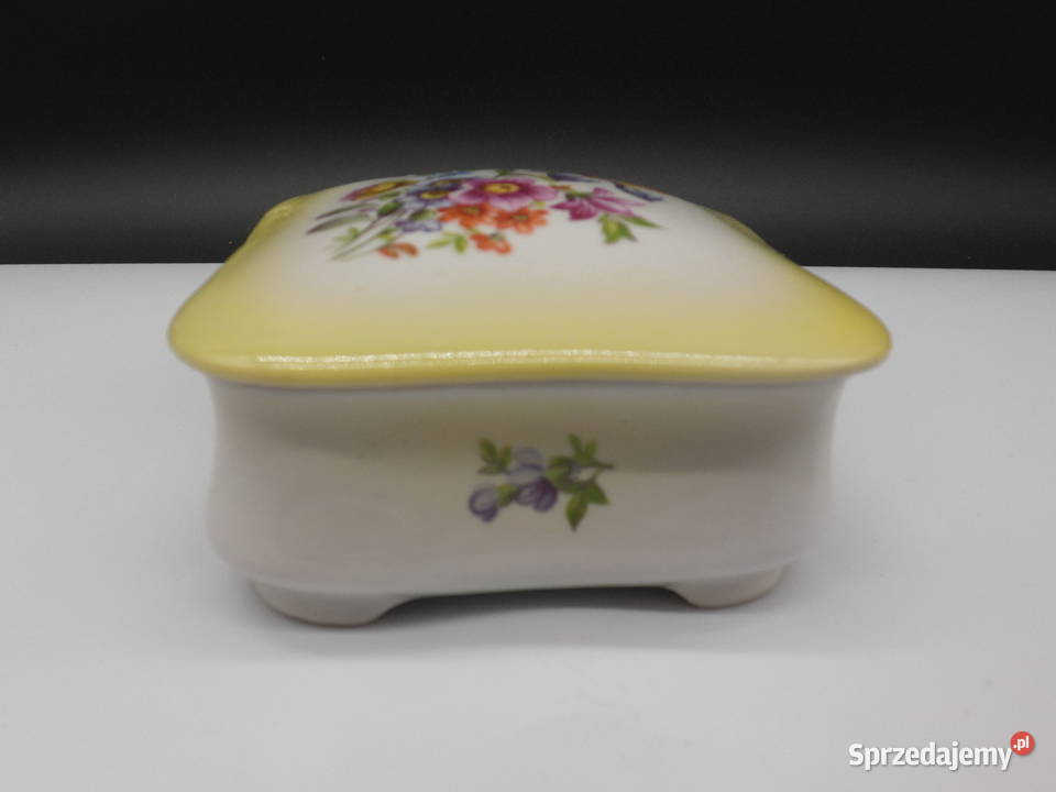Porcelanowa Szkatułka Puzderko Kwiaty Raszków sprzedam