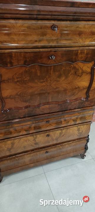Ekskluzywna sekretera biedermeier antyk Łagów