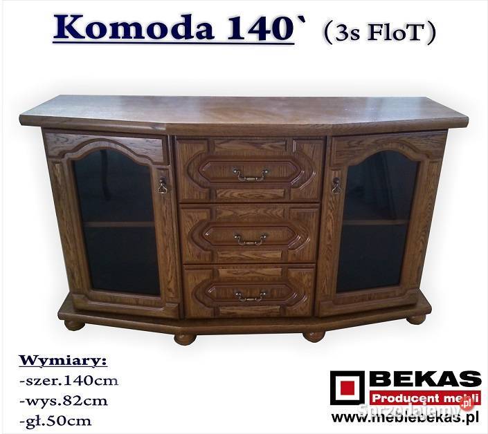 Stylowa Śliczna Komoda 160 Orzech Bekas Meble Kłodzko