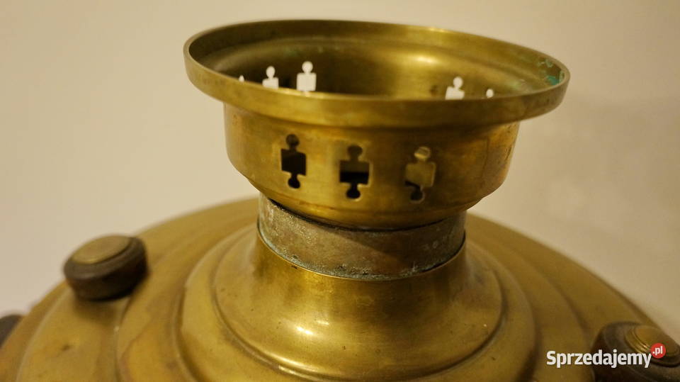 Oryginalny carski samowar z Tuły na węgiel warmińsko-mazurskie Giżycko