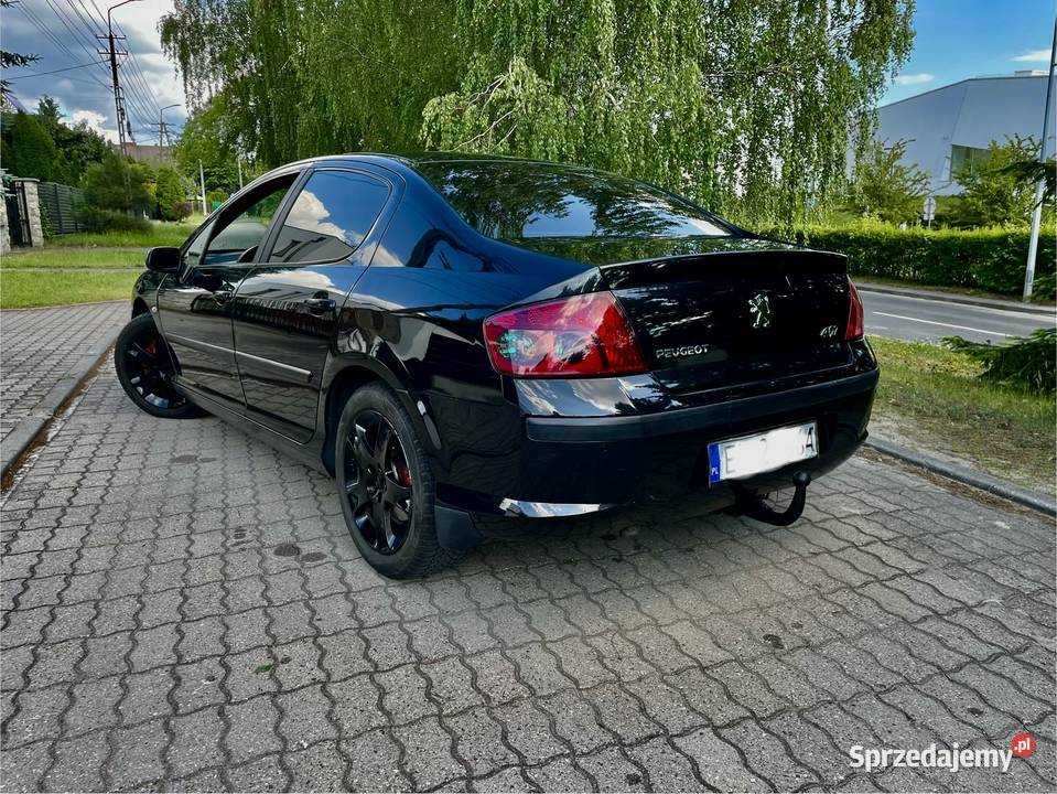 ŚlicznyZadbanyPeugot4072007rLift16HDISedanCzarnyH 407 Zduńska Wola