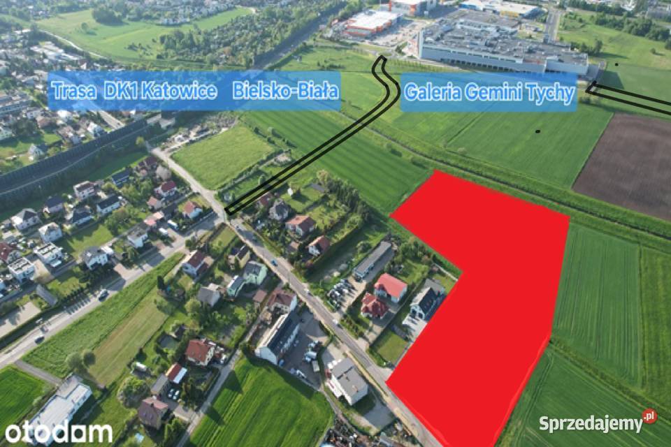 Działka komercyjna, OUZ i usługowa Tychy