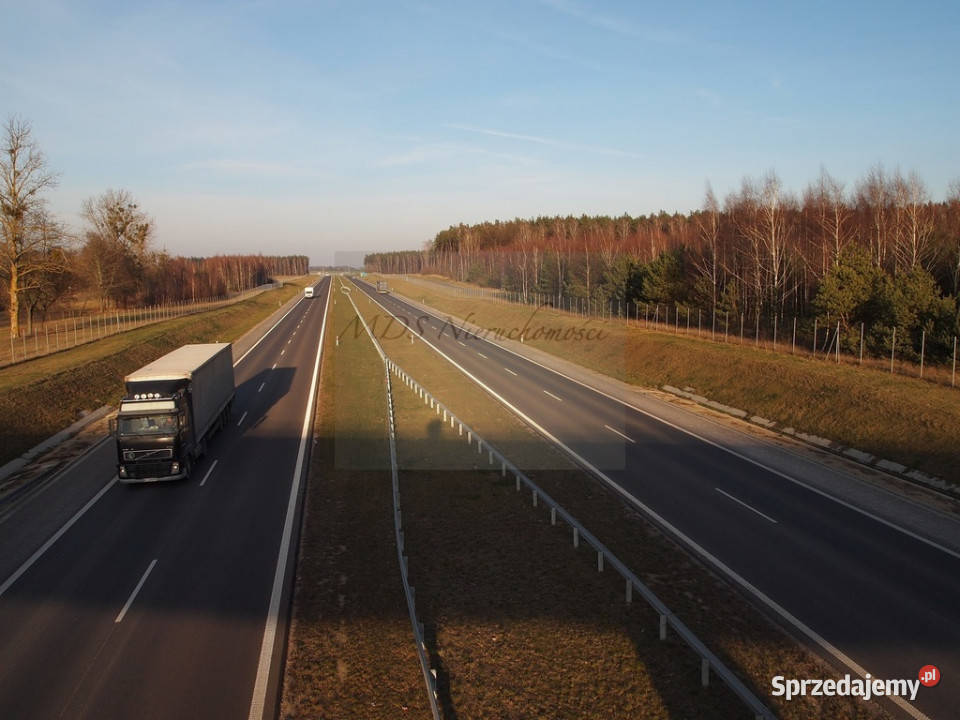 działka produkcja magazyny S 7 węzeł Powierż asfalt sprzedam