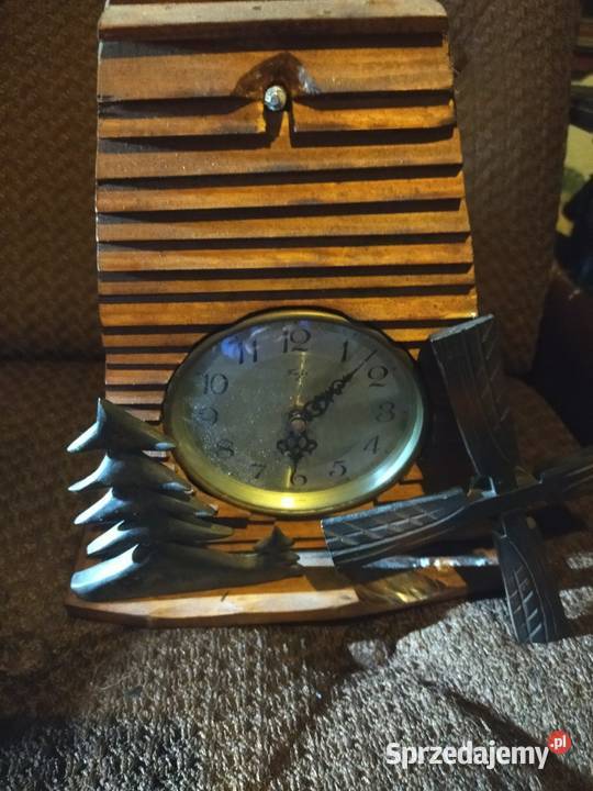 Stary zegar stojący drewniany Olsztyn