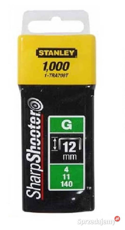 STANLEY zszywki do takera TYP A 6mm Materiały budowlane