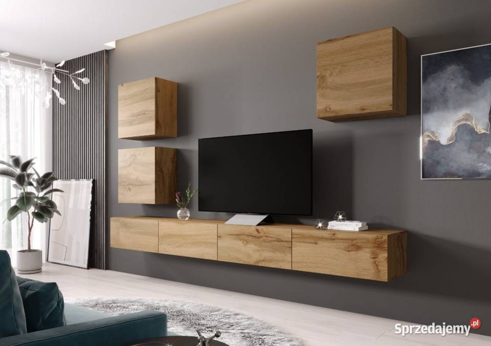 VIGO 180 dąb wotan witryna oszklona LED Katowice sprzedam