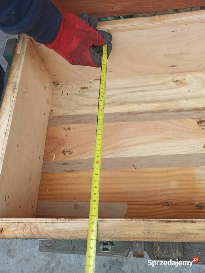 Skrzynia drewniana wojskowa 130 x 44x 23 Skierniewice