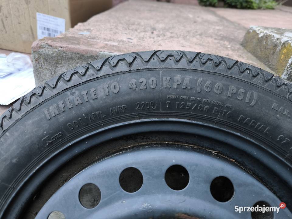 Koło zapasowe Dojazdówka OPEL 12570 R16 5x117