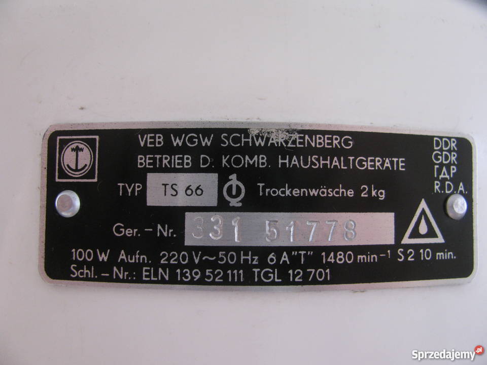 Wirówka do bielizny Nisko