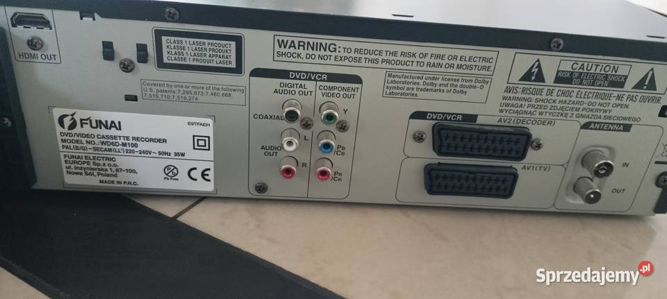 Funai WD6DM100 dvd recordervideorecorder Sędziszów