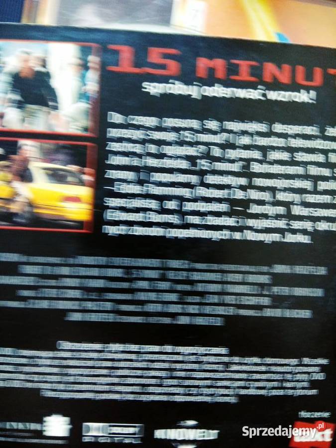 15 minut filmy dvd księgarnie warszawskie DVD mazowieckie Warszawa sprzedam