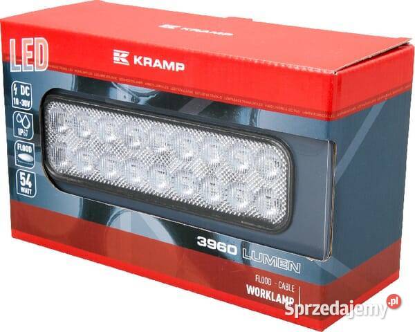 Lampa robocza LED prostokątna 54W 3960 lm 1030V Kamionna