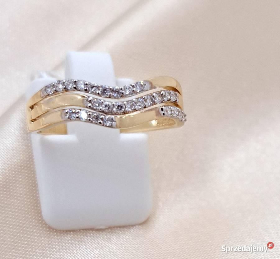 Pierścionek r16 Złoty pr585 obrączkowy z wielkopolskie Poznań sprzedam