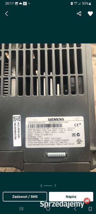 Siemens Micromaster43075Kw Bielsko-Biała