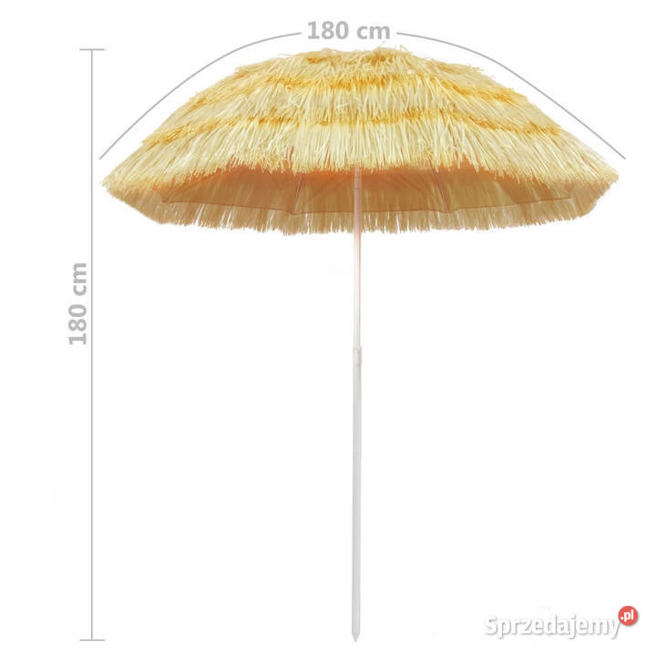 Parasol plażowy w stylu hawajskim naturalny 180 Warszawa sprzedam