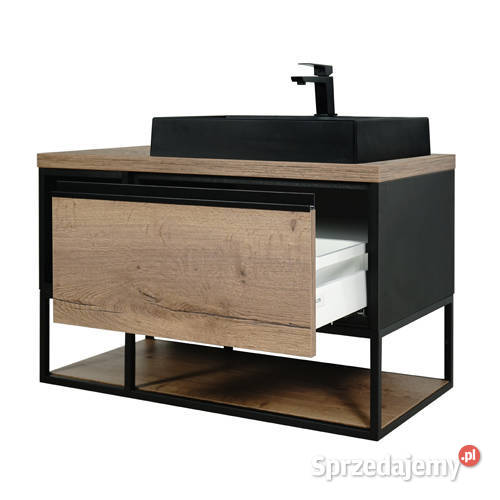 Szafka pod umywalkę 1001sk z blatem wisząca loft Szafy, regały, półki