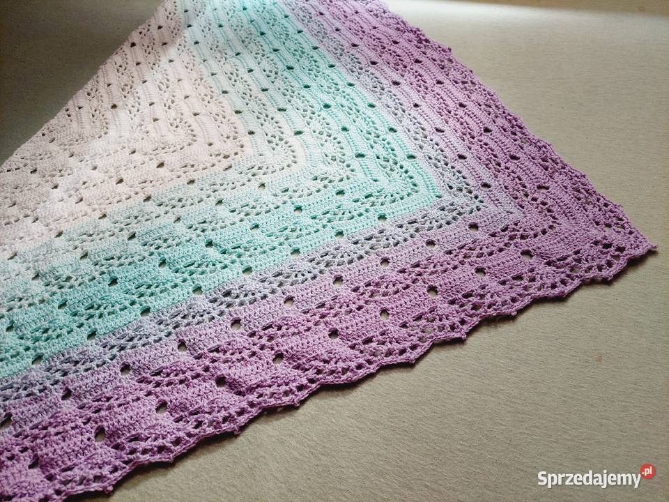 Chusta wykonana na szydełku RĘKODZIEŁO Bydgoszcz