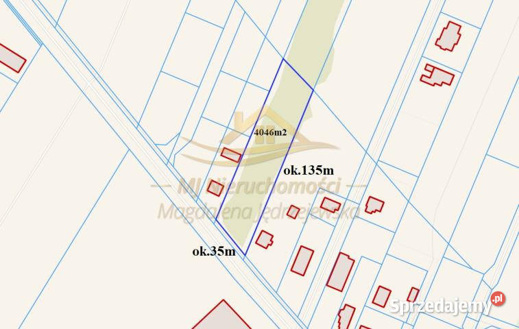 Działka Książenice 4046m2