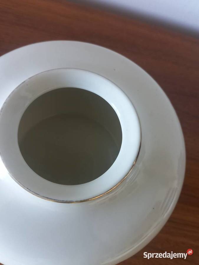 Wazon porcelanowy PGH Meissen czerwony smok Ming kujawsko-pomorskie Toruń