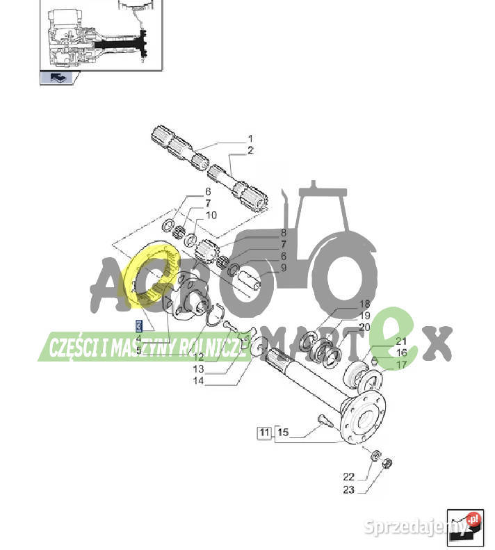 5162266 KOŁO ZĘBATE KORONOWE 63T CNH Wichrów