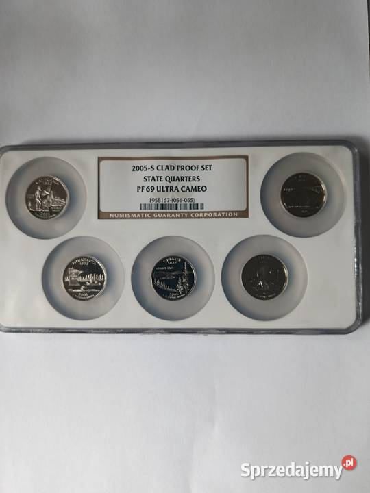 25 centów 2005 S Zestaw NGC PF69 kolekcja USA Potulice