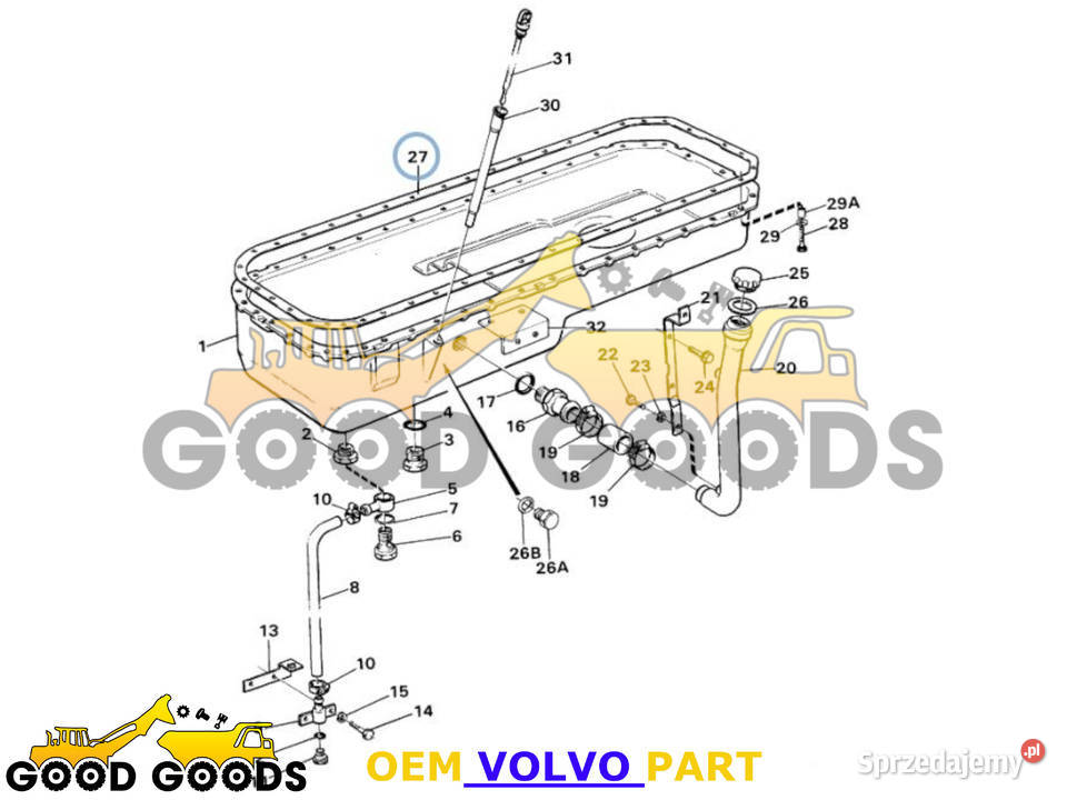VOLVO USZCZELKA MISKI OLEJU 11031523 424603 Władysławów sprzedam