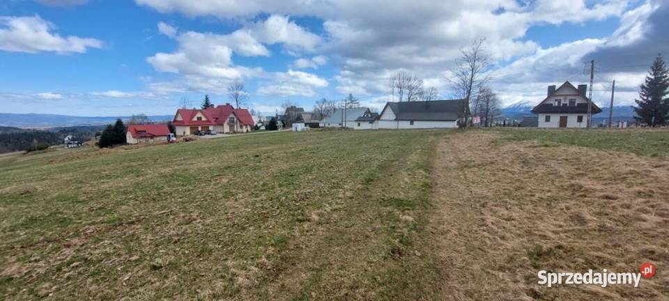 Sierockie działka z widokiem na Tatry rolna