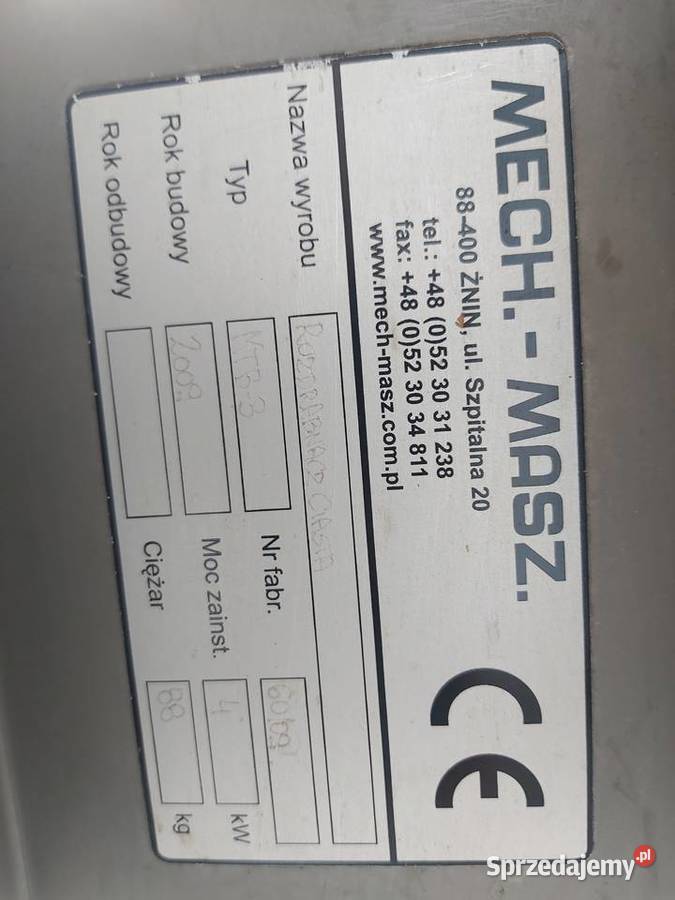 Młynek do bułki tartej MechMaszSpomasz3 sitaStan Bydgoszcz sprzedam