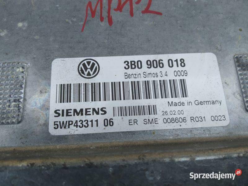 STEROWNIK SILNIKA KOMPUTER AUDI A4 B5 16 osobowe