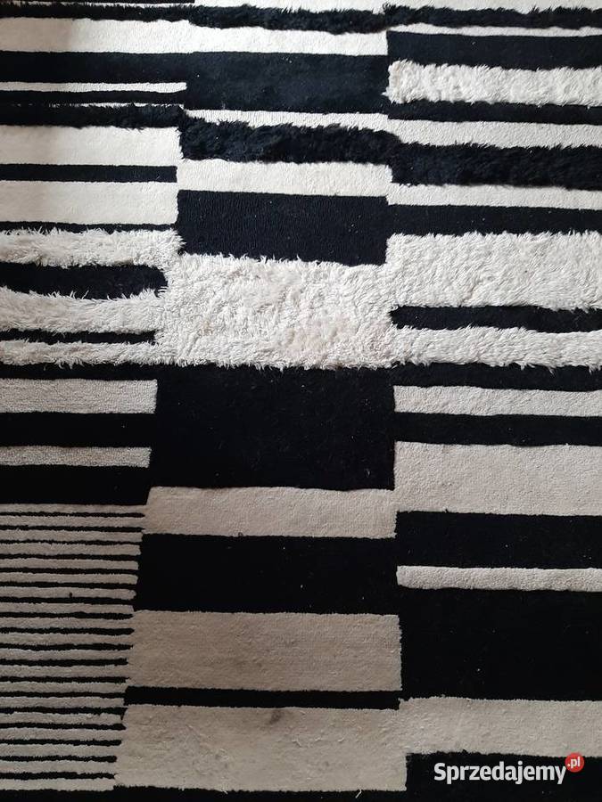 Dywan 100 wełna czarnobiały 160x230 Wodzisław Śląski
