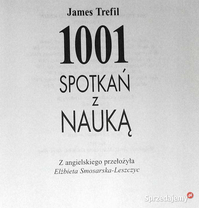 1001 spotkań z nauką James Trefil Chełm