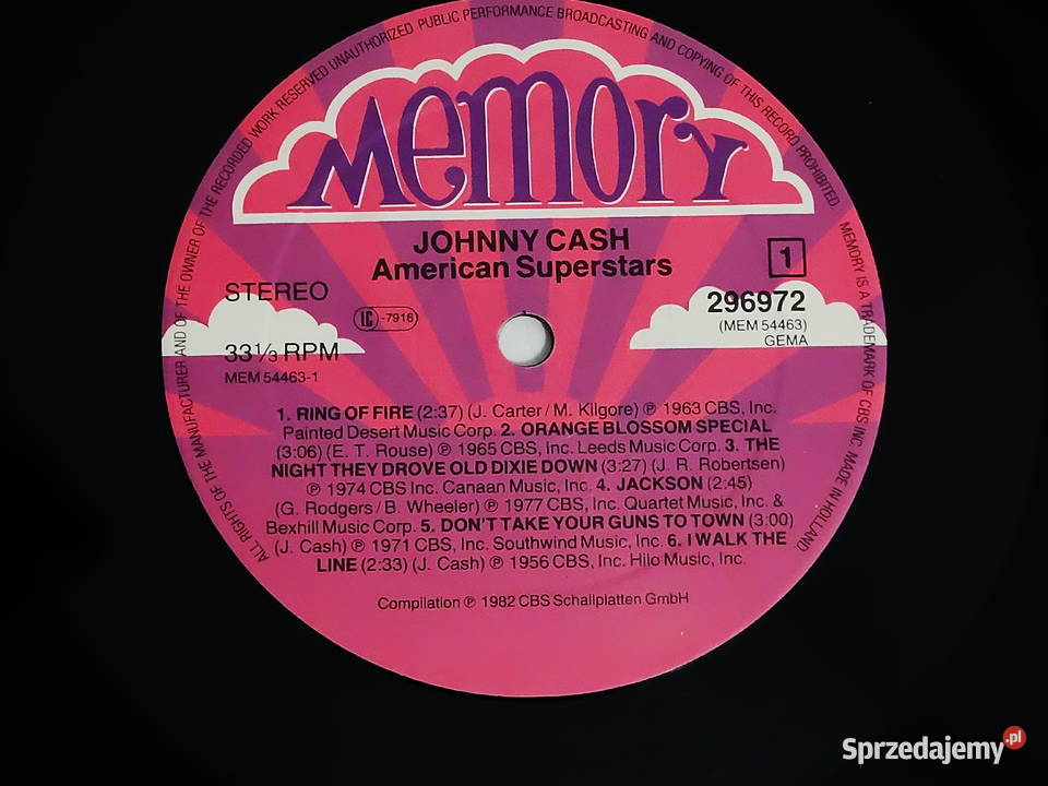 Johnny Cash American Superstars Vinyl LP Stereo Biłgoraj sprzedam
