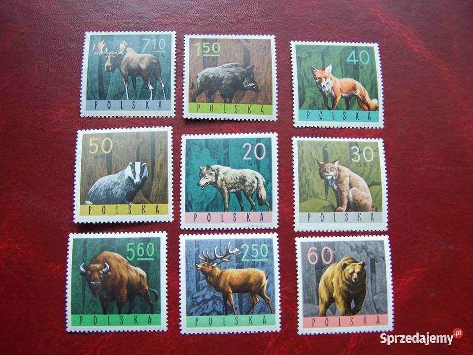 Polska 1965 MNH Mi 163543 Fauna Zwierzęta Tychy