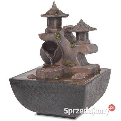 Fontanna pokojowa ze światłem LED żywica Fontanny i kaskady