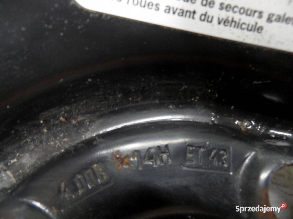 ALFA ROMEO FIAT LANCIA koło dojazdowe 1358014