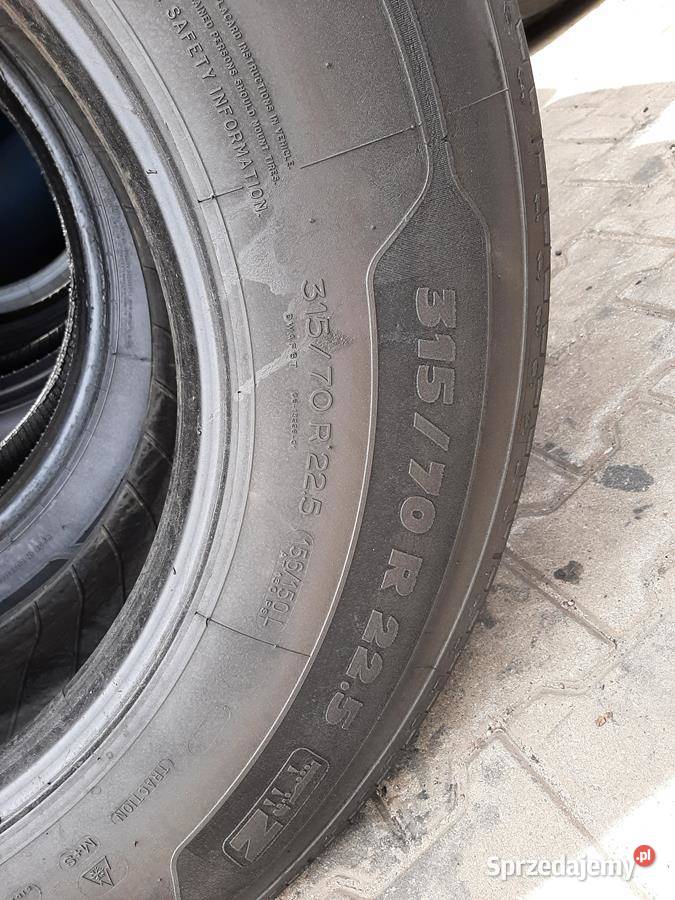 Opona używana ciężarowa 31570R225 MICHELIN Zaścianki