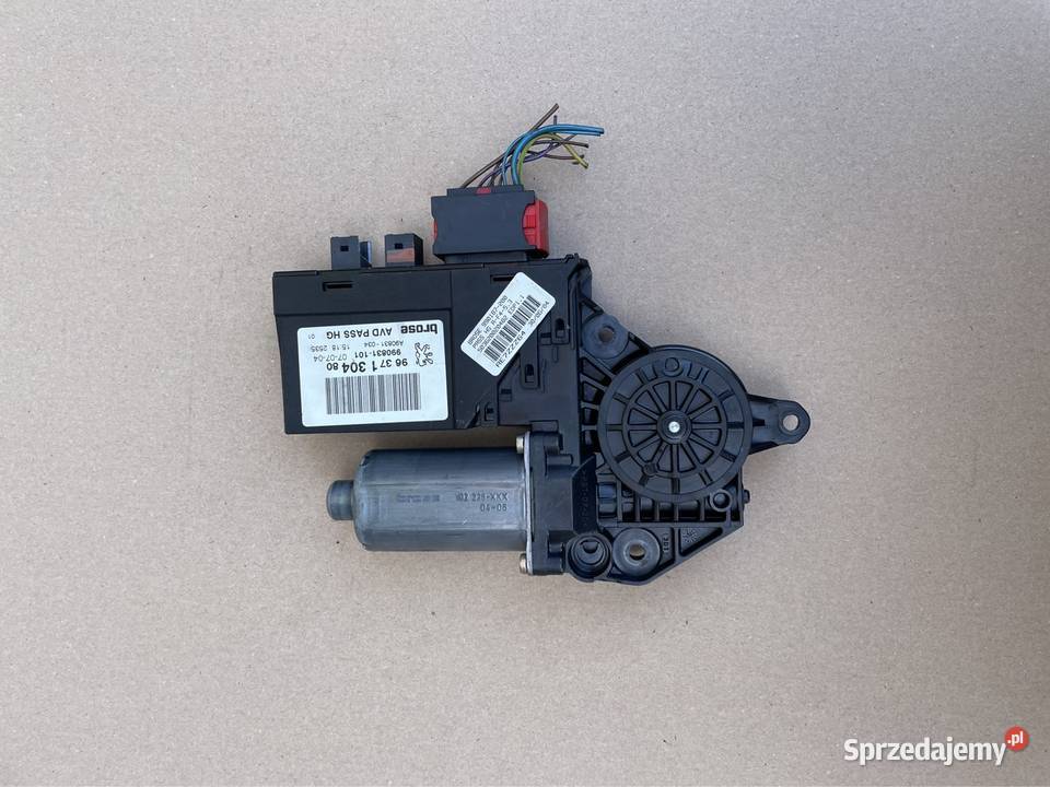 9637130480 silniczek szyby prawy przód Peugeot zachodniopomorskie Szczecin sprzedam