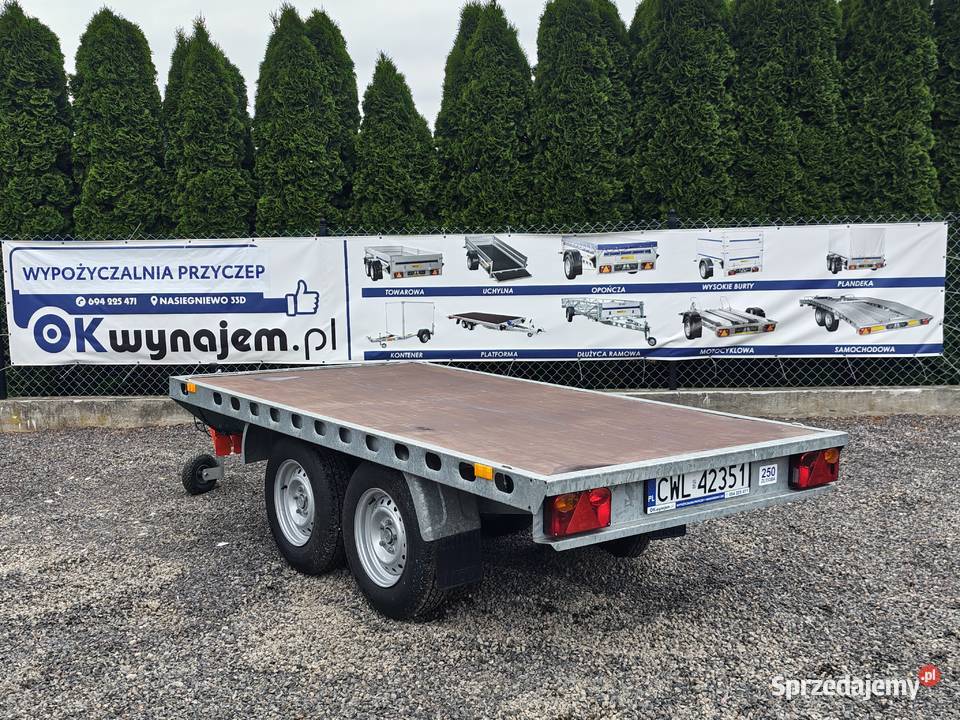 Wypożyczalnia Wynajem przyczep WIOLA Platforma 3