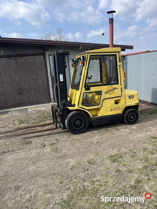 Wózek widłowy widlak Hyster H250 Diesel Isuzu wielkopolskie Tuliszków
