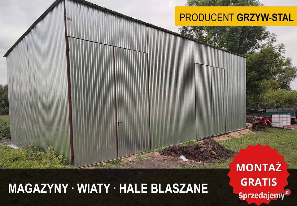 Ocynkowany Garaż Blaszany Magazyn Wiata Garażowa sprzedam