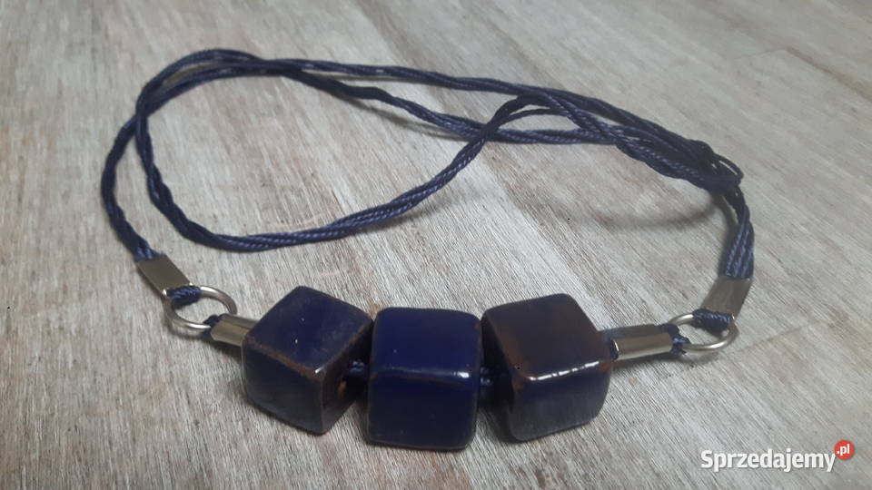 Naszyjnik ceramiczny ręcznie wykonany Otwock