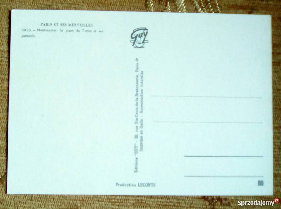 PLACE DU TERTRE SERCE CENTRUM MONTMARTRU W Piszczac