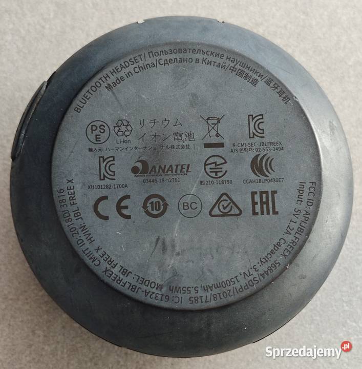 Słuchawki Jbl Free X bluetooth dokanałowe pomorskie Gdańsk