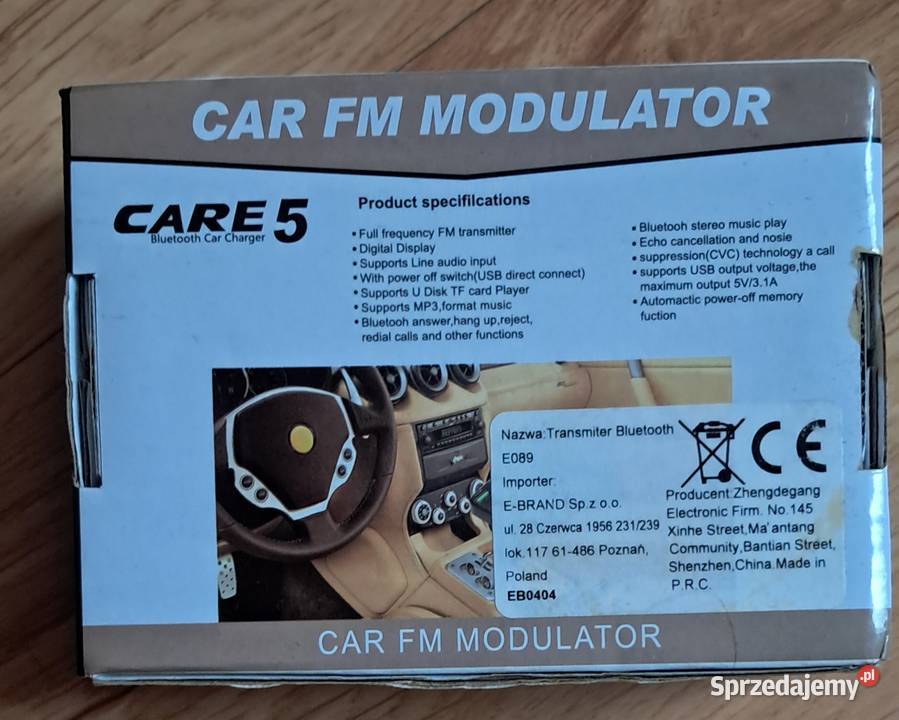 Transmiter FM z Bluetooth Warszawa