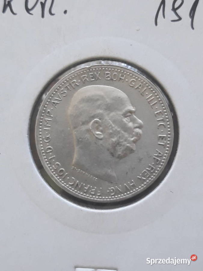 1 Korona Austria 1916 r około mennicza Konin