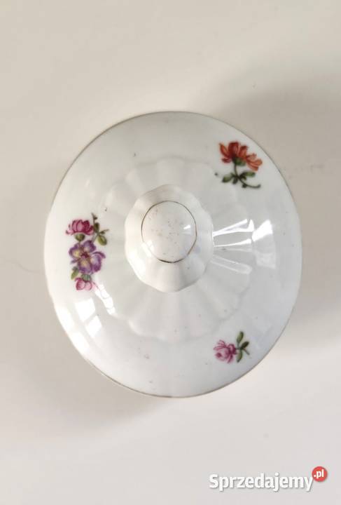Porcelanowa przykrywka do cukiernicy czajniczka