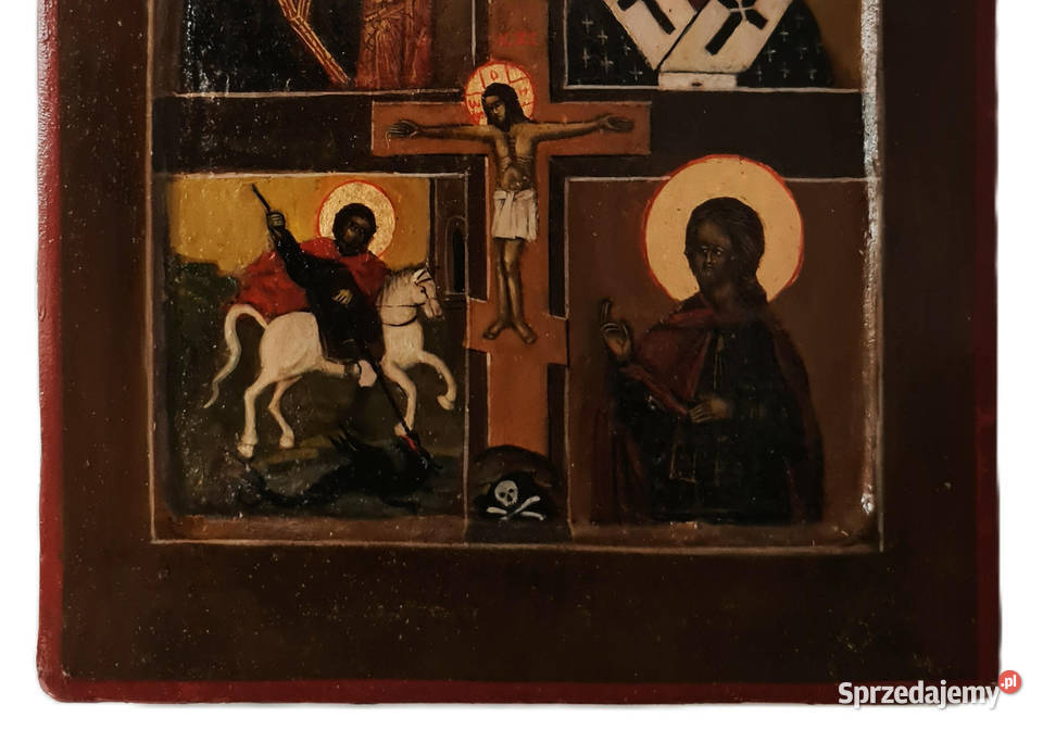 Ikona czteropolowa Jezus Chrystus Ukrzyżowany mazowieckie Warszawa